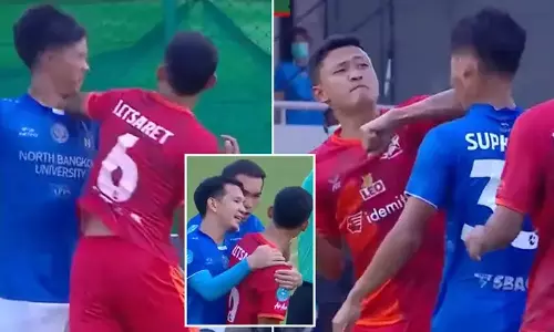 എതിർ ടീമിലെ താരത്തെ അടിച്ചു വീഴ്ത്തി;മുഖത്ത് 24 സ്റ്റിച്ചുകൾ - വീഡിയോ