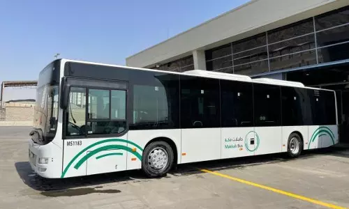 മക്ക ബസ് പദ്ധതിയുടെ രണ്ടാം ഘട്ട പരീക്ഷണ ഓട്ടം ഇന്നാരംഭിക്കും മക്ക ബസ് പദ്ധതിയുടെ രണ്ടാം ഘട്ട പരീക്ഷണ ഓട്ടം ഇന്നാരംഭിക്കും