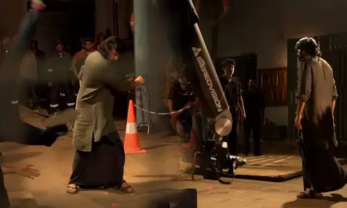 റോബോട്ടിക് ക്യാമറക്ക് മുന്നിൽ മമ്മൂക്കയുടെ ആക്ഷന്‍ അഴിഞ്ഞാട്ടം; ഭീഷ്മപര്‍വ്വം മേക്കിങ് വീഡിയോ