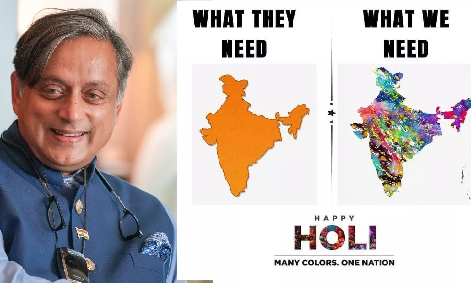 അവർക്ക് വേണ്ടത് കാവി ഇന്ത്യ, നമുക്ക് ബഹുവർണങ്ങളുടേയും- തരൂർ അവർക്ക് വേണ്ടത് കാവി ഇന്ത്യ, നമുക്ക് ബഹുവർണങ്ങളുടേയും- തരൂർ