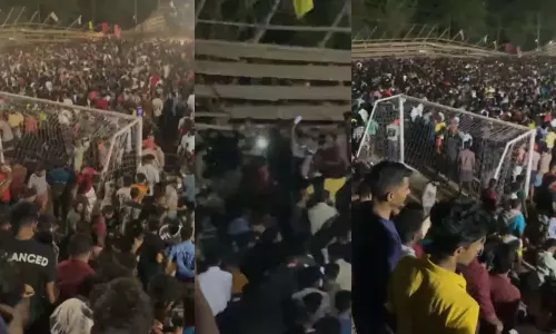 ഫുട്‌ബോൾ ഗാലറി തകർന്ന സംഭവം; സംഘാടകർക്കെതിരെ കേസ്