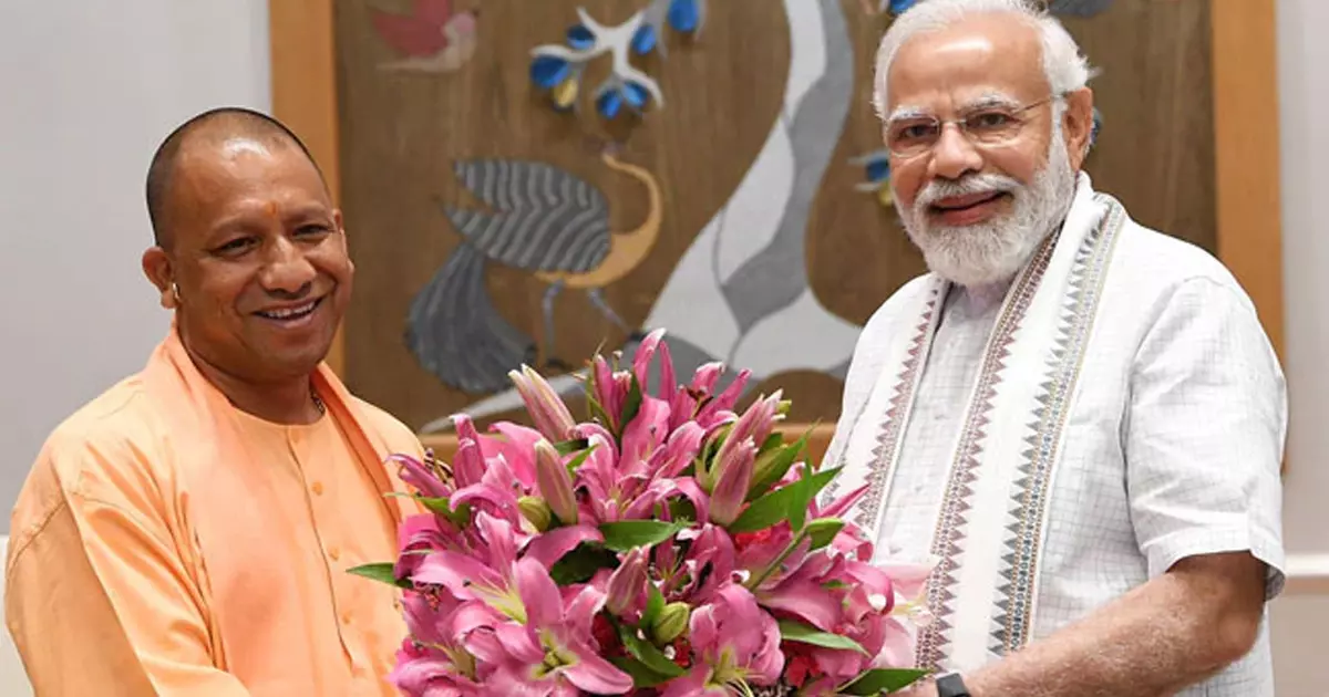മോദിയുമായുള്ള ചർച്ച പൂർത്തിയായി;  45 മന്ത്രിമാരുമായി യോഗി നാളെ അധികാരമേൽക്കും