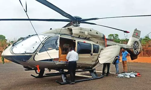 രവി പിള്ള വാങ്ങിയ നൂറു കോടിയുടെ ഹെലികോപ്ടറിന് ഗുരുവായൂരിൽ വാഹനപൂജ