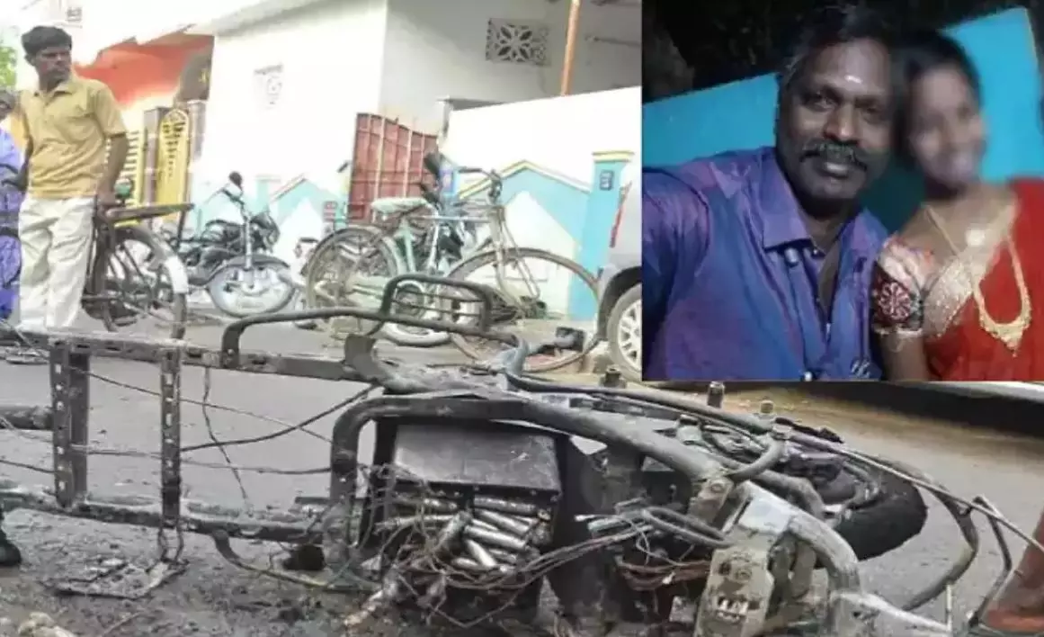 ഇലക്ട്രിക് സ്‌കൂട്ടറിന്റെ ബാറ്ററി പൊട്ടിത്തെറിച്ചു; അച്ഛനും മകൾക്കും ദാരുണാന്ത്യം