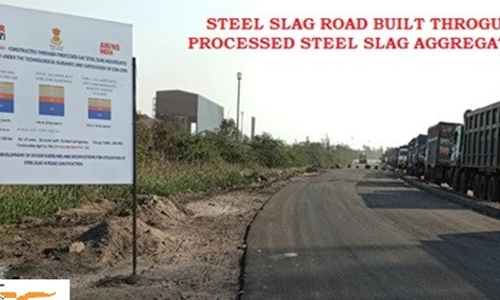 ഇന്ത്യയിലെ ആദ്യത്തെ സ്റ്റീല് റോഡ് ഗുജറാത്തില് ഇന്ത്യയിലെ ആദ്യത്തെ സ്റ്റീല് റോഡ് ഗുജറാത്തില്