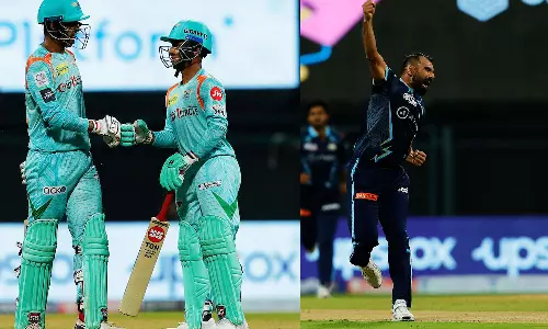 തുടക്കം എറിഞ്ഞിട്ട് ഷമി: എഴുന്നേറ്റ് ലക്നൗ, ഗുജറാത്തിന്റെ വിജയലക്ഷ്യം 159 തുടക്കം എറിഞ്ഞിട്ട് ഷമി: എഴുന്നേറ്റ് ലക്നൗ, ഗുജറാത്തിന്റെ വിജയലക്ഷ്യം 159