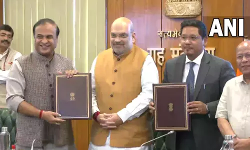 50 വർഷത്തെ അസം -മേഘാലയ അതിർത്തി തർക്കത്തിന് പരിഹാരം; മുഖ്യമന്ത്രിമാർ കരാറിൽ ഒപ്പിട്ടു