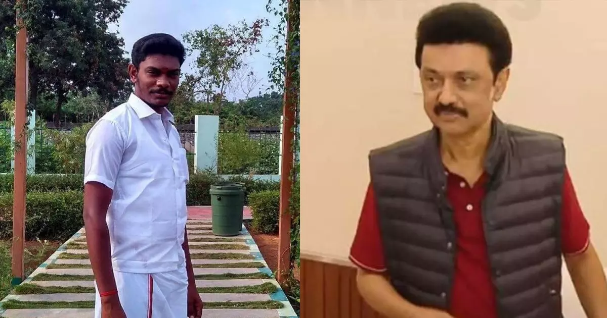 സ്റ്റാലിന് ധരിച്ച ജാക്കറ്റിന്റെ വില 17 കോടിയെന്ന് വ്യാജപ്രചാരണം: യുവമോര്ച്ച നേതാവ് അറസ്റ്റില് സ്റ്റാലിന് ധരിച്ച ജാക്കറ്റിന്റെ വില 17 കോടിയെന്ന് വ്യാജപ്രചാരണം: യുവമോര്ച്ച നേതാവ് അറസ്റ്റില്