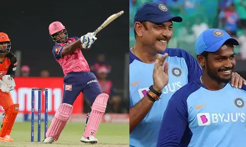 ലോകത്തെ ഏത് ഗ്രൗണ്ടും കീഴടക്കുന്ന കരുത്ത്: സഞ്ജുവിനെ പുകഴ്ത്തി രവിശാസ്ത്രി