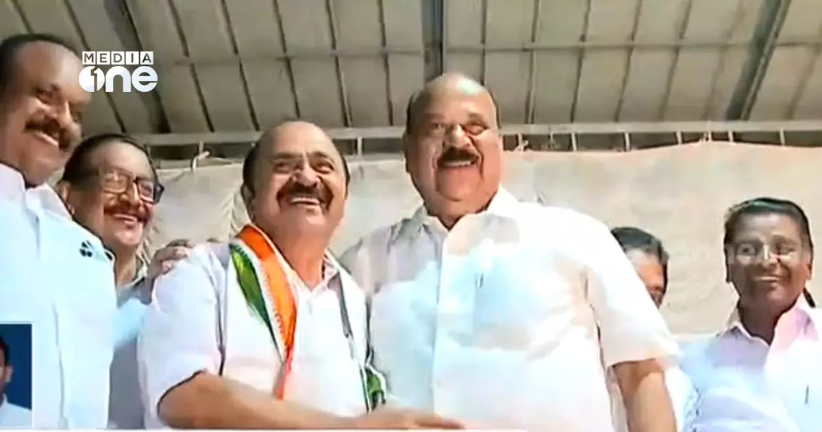 എല്ലാ പ്രശ്നവും തീർന്നു..; മാണി സി കാപ്പനും വി.ഡി സതീശനും ഒരേ വേദിയിൽ