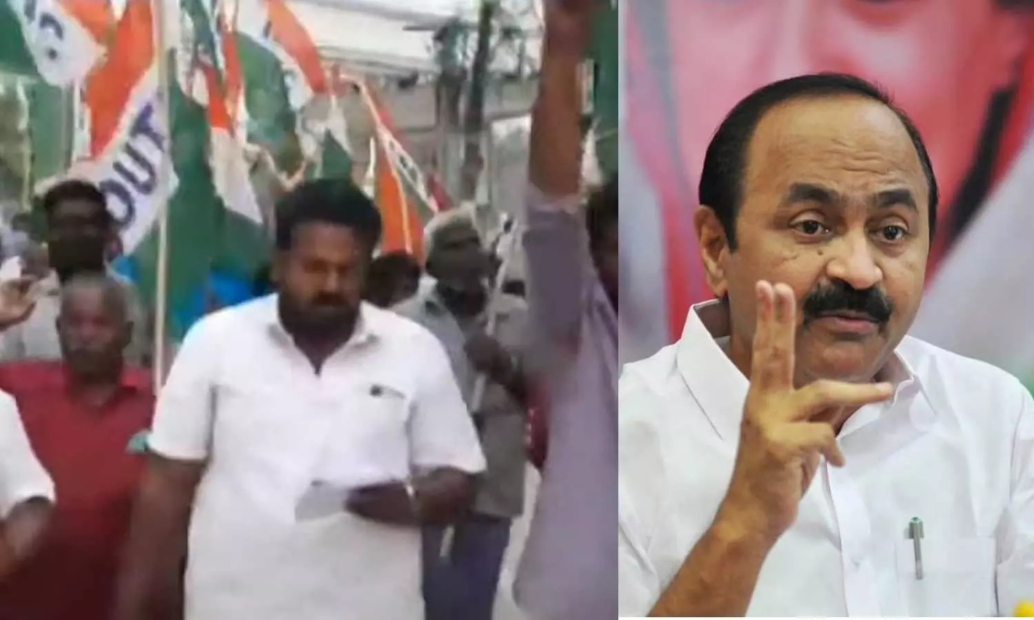 ചിത്രങ്ങൾ കീറിയെറിഞ്ഞു;കഴക്കൂട്ടത്ത് വി.ഡി സതീശനെതിരെ ഐ.എൻ.ടി.യു.സിയുടെ പ്രതിഷേധം ചിത്രങ്ങൾ കീറിയെറിഞ്ഞു;കഴക്കൂട്ടത്ത് വി.ഡി സതീശനെതിരെ ഐ.എൻ.ടി.യു.സിയുടെ പ്രതിഷേധം