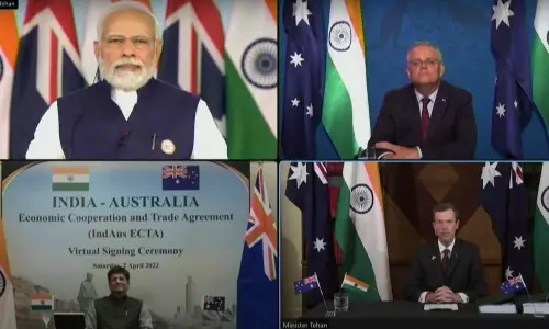 ഇന്ത്യയും ആസ്‌ത്രേലിയയും വ്യാപാര കരാർ ഒപ്പുവെച്ചു