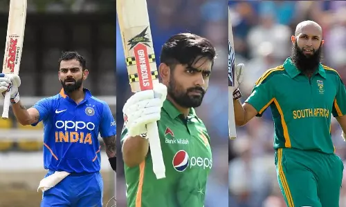 സെഞ്ച്വറിയില് അതിവേഗം ബാബർ അസം: പിന്നിലായത് കോഹ്ലിയും അംലയും സെഞ്ച്വറിയില് അതിവേഗം ബാബർ അസം: പിന്നിലായത് കോഹ്ലിയും അംലയും