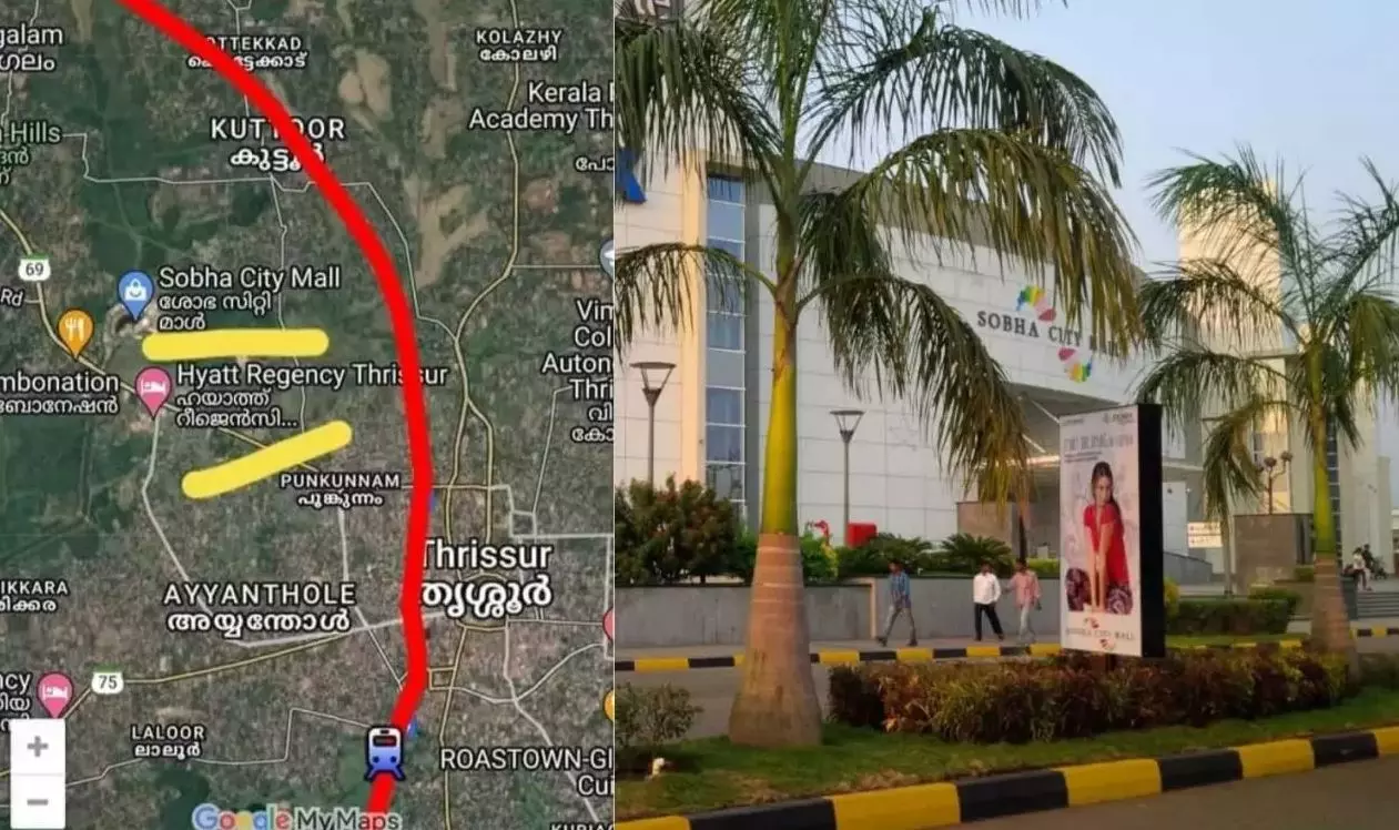 ശോഭാ സിറ്റിയിൽ അലൈൻമെന്റ് വളഞ്ഞോ? വിശദീകരണവുമായി കെ-റെയിൽ ശോഭാ സിറ്റിയിൽ അലൈൻമെന്റ് വളഞ്ഞോ? വിശദീകരണവുമായി കെ-റെയിൽ