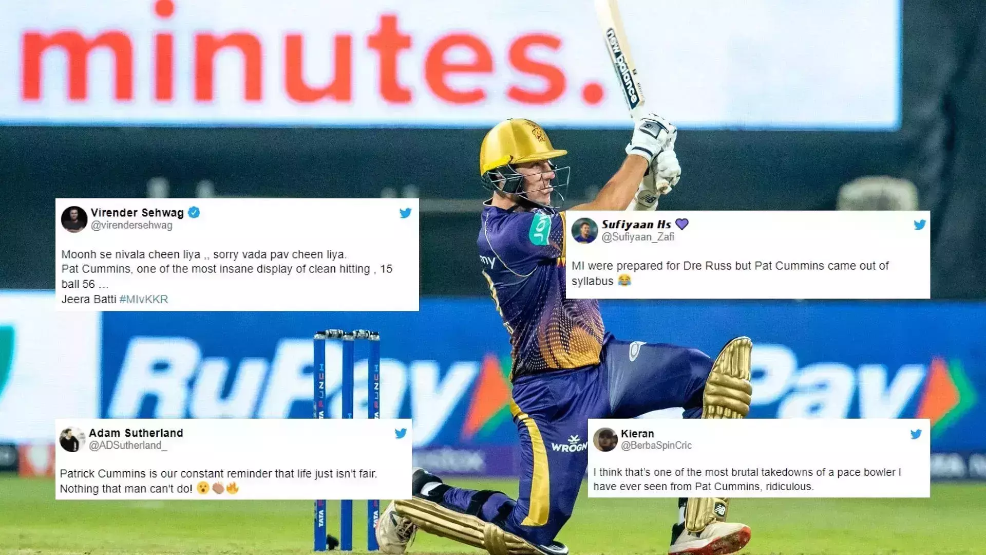 മുംബൈ തയ്യാറെടുത്തത് റസലിനായി, പക്ഷേ ഔട്ട് ഓഫ് സിലബസായി എത്തിയത് കമ്മിന്‍സ്; ട്രോളുമായി ആരാധകർ