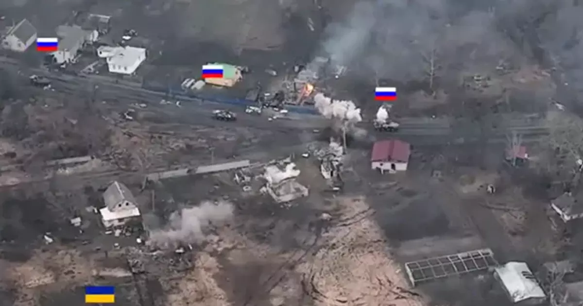 നിരവധി റഷ്യൻ ടാങ്കുകൾക്കെതിരെ പോരാടി ഒരൊറ്റ യുക്രൈൻ ടാങ്ക് നിരവധി റഷ്യൻ ടാങ്കുകൾക്കെതിരെ പോരാടി ഒരൊറ്റ യുക്രൈൻ ടാങ്ക്