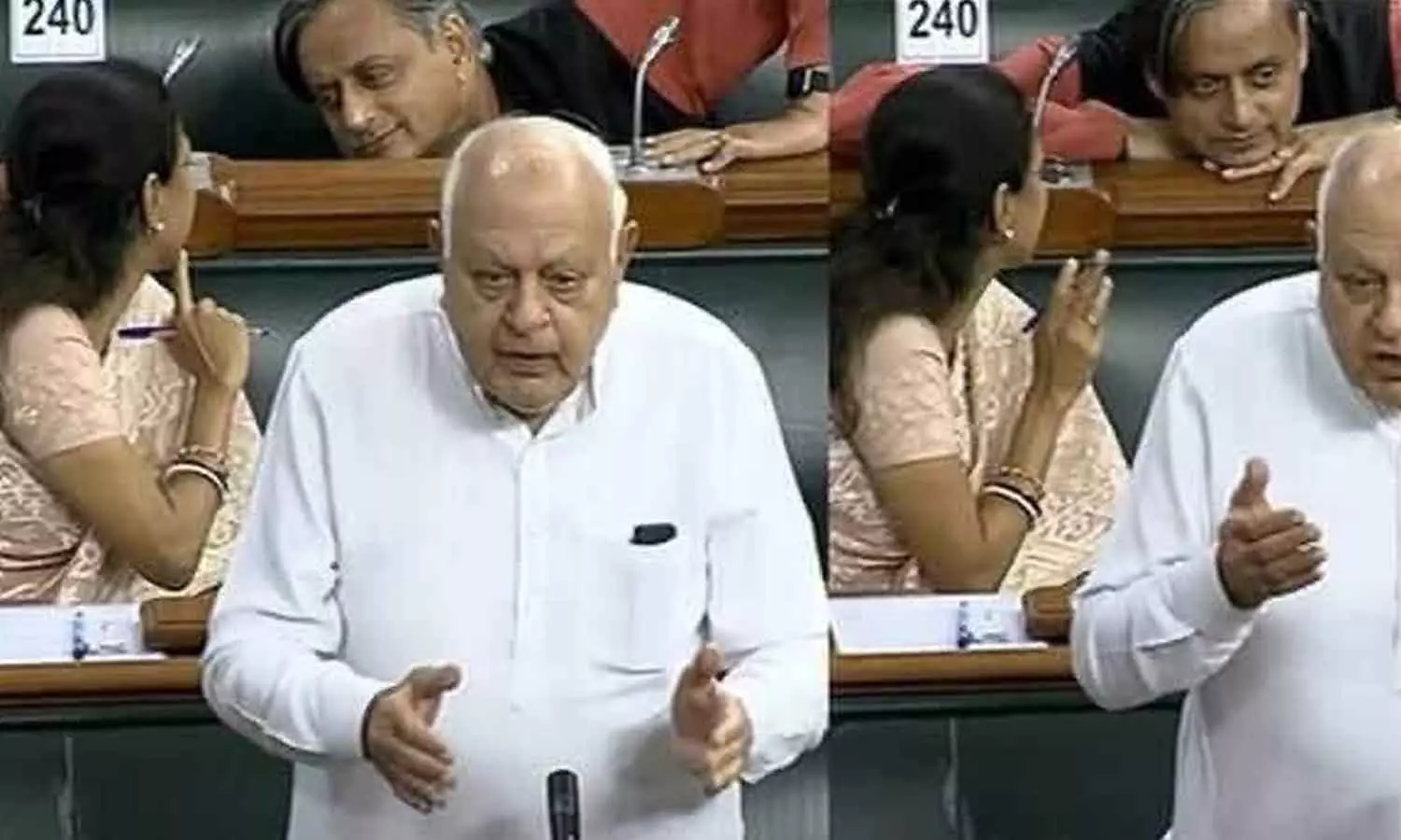 അവിടെ യുദ്ധം, ഇവിടെ ചാറ്റ്; പാർലമെന്റിലെ തരൂർ-സുപ്രിയ സംസാരം വൈറൽ- Video