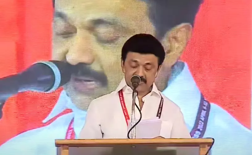 കമ്മ്യൂണിസ്റ്റ് പ്രസ്ഥാനവുമായുള്ള തന്റെ ബന്ധം അത് തന്റെ പേര് തന്നെയാണ്:എം.കെ സ്റ്റാലിൻ