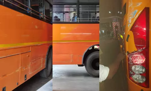 കെ-സ്വിഫ്റ്റ് ബസ് വീണ്ടും അപകടത്തിൽപെട്ടു; മലപ്പുറത്ത് സ്വകാര്യ ബസിൽ ഇടിച്ചു