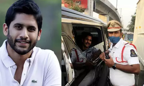 ട്രാഫിക് നിയമ ലംഘനം; നടൻ നാഗചൈതന്യക്ക് പിഴ