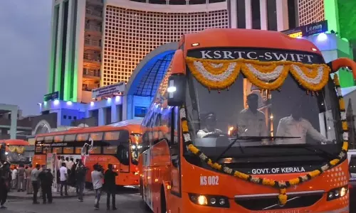 സ്വകാര്യ ബസുകള്‍ നടത്തുന്നത് കോടികളുടെ കൊള്ള; കെ-സ്വിഫ്റ്റിനെ തകർക്കാൻ ശ്രമം- വിവാദങ്ങളിൽ വിശദീകരണവുമായി കെ.എസ്.ആർ.ടി.സി