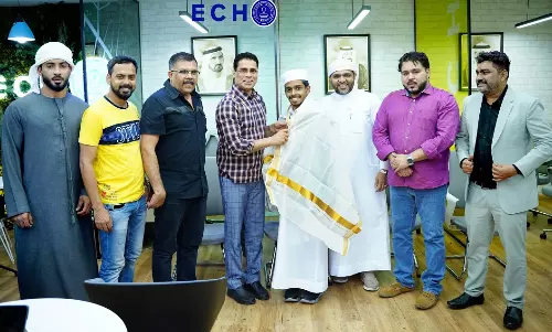 ദുബൈ അന്തരാഷ്ട്ര ഹോളി ഖുര്‍ആന്‍ മത്സരത്തില്‍  മികച്ച പ്രകടനം നടത്തിയ മലയാളിയെ ആദരിച്ചു