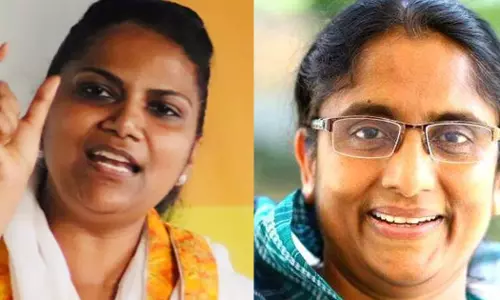 സാധാരണക്കാരി, വിപ്ലവകരമായ തീരുമാനം: ജെബിയെ സ്ഥാനാര്ഥിയാക്കിയതിനെ പരിഹസിച്ച് ഷാനിമോള് ഉസ്മാന് സാധാരണക്കാരി, വിപ്ലവകരമായ തീരുമാനം: ജെബിയെ സ്ഥാനാര്ഥിയാക്കിയതിനെ പരിഹസിച്ച് ഷാനിമോള് ഉസ്മാന്