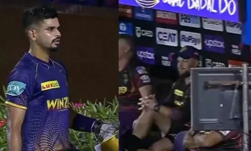 കട്ടക്കലിപ്പില് അയ്യര്; ഔട്ടായതിന് പിറകെ മക്കല്ലത്തോട് കയര്ത്തു, വീഡിയോ വൈറല് കട്ടക്കലിപ്പില് അയ്യര്; ഔട്ടായതിന് പിറകെ മക്കല്ലത്തോട് കയര്ത്തു, വീഡിയോ വൈറല്