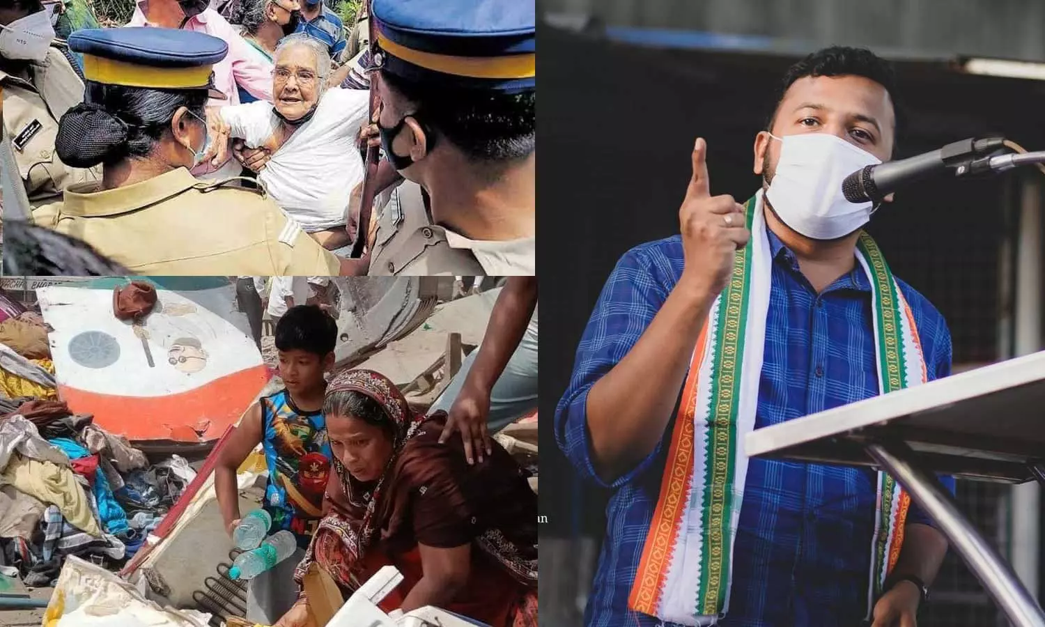 അവിടെ ബുൾഡോസറിനെതിരെ കവിത; ഇവിടെ കെ റെയിൽ സമരത്തിന് നേരെ കല്ലേറ്- നിങ്ങളും ഫാസിസ്റ്റുകളാണ്: രാഹുൽ മാങ്കൂട്ടത്തിൽ