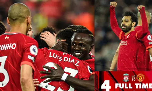 കളി മറന്ന് മാഞ്ചസ്റ്റർ യുണൈറ്റഡ്; എതിരില്ലാത്ത നാലു ഗോളിന് തോൽപ്പിച്ച് ലിവർപൂൾ