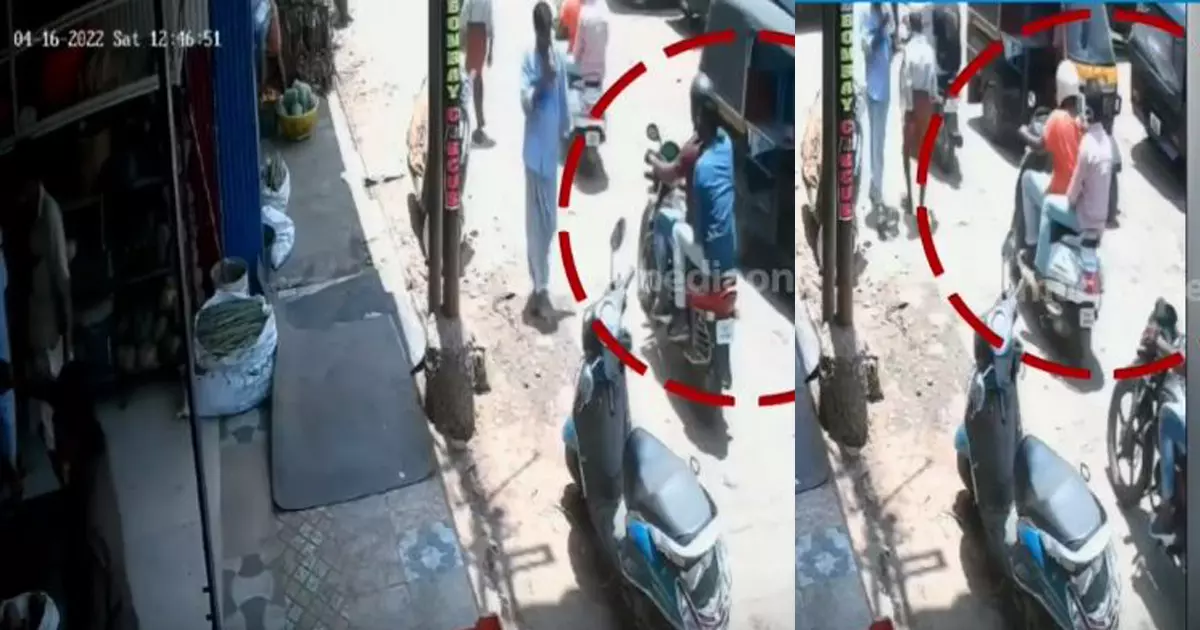 കൊലപാതകത്തിന് തൊട്ടുമുമ്പ് പ്രതികൾ മാർക്കറ്റ് റോഡിലെത്തി സാഹചര്യം നീരിക്ഷിച്ചു; ശ്രീനിവാസൻ വധക്കേസിൽ നിർണായക സി.സി.ടി.വി ദൃശ്യങ്ങൾ പുറത്ത്