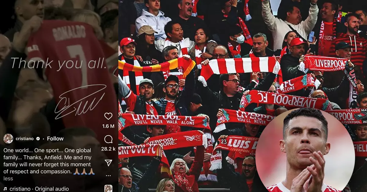 നന്ദി ആൻഫീൽഡ്, ഞാനും എന്റെ കുടുംബവും മറക്കിലൊരിക്കലും, ആദരവിന്റെ ഈ നിമിഷം; ലിവർപൂൾ ആരാധകർക്ക് നന്ദി പറഞ്ഞ് ക്രിസ്റ്റ്യാനോ റൊണാൾഡോ