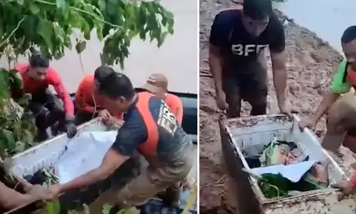 ഫ്രിഡ്ജിൽ കിടന്നത് 20 മണിക്കൂർ; മണ്ണിടിച്ചിലിൽ നിന്ന് അത്ഭുതകരമായി രക്ഷപ്പെട്ട് 11കാരൻ