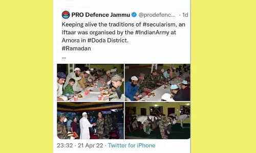 വിമർശനത്തിന് പിന്നാലെ ഇഫ്താർ വിരുന്നിന്റെ ചിത്രങ്ങള്‍ പിൻവലിച്ച് കരസേന