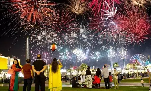 ഈദ് ആഘോഷങ്ങളുടെ ഭാഗമായി സൗദിയിലുടനീളം കരിമരുന്ന് പ്രയോഗം