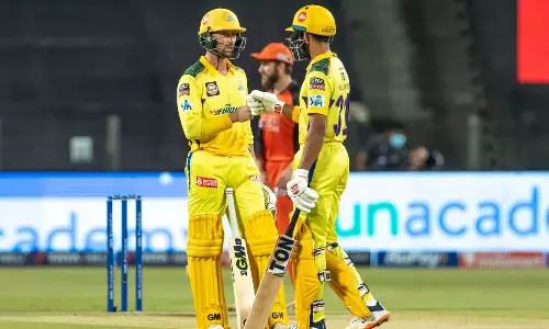 ഗെയ്ക്വാദ് - കോൺവേ ഷോ ; ഹൈദരാബാദിനെതിരെ ചെന്നൈയ്ക്ക് കൂറ്റൻ സ്കോർ ഗെയ്ക്വാദ് - കോൺവേ ഷോ ; ഹൈദരാബാദിനെതിരെ ചെന്നൈയ്ക്ക് കൂറ്റൻ സ്കോർ