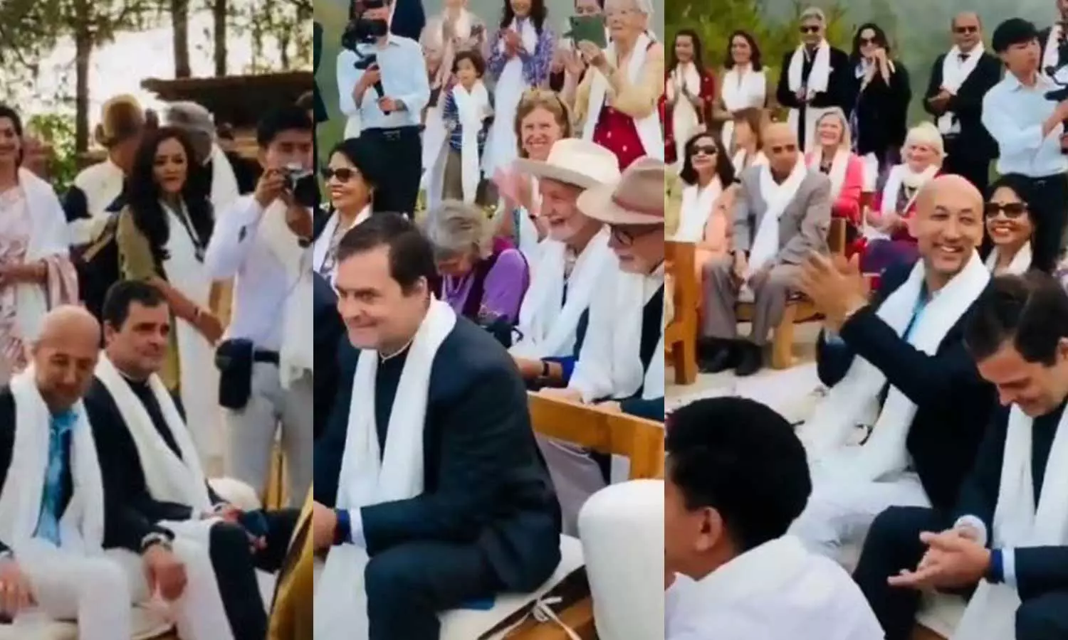 നിശാക്ലബിലല്ല; സുഹൃത്തിന്റെ വിവാഹചടങ്ങിൽ- രാഹുൽ ഗാന്ധിയുടെ വിഡിയോ പുറത്തുവിട്ട് കോൺഗ്രസ് നിശാക്ലബിലല്ല; സുഹൃത്തിന്റെ വിവാഹചടങ്ങിൽ- രാഹുൽ ഗാന്ധിയുടെ വിഡിയോ പുറത്തുവിട്ട് കോൺഗ്രസ്