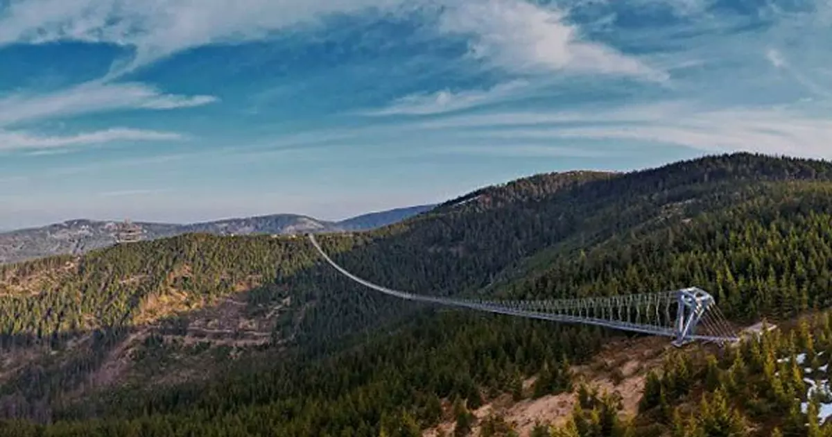 സ്കൈ ബ്രിഡ്ജ് 721; ലോകത്തിലെ ഏറ്റവും നീളം കൂടിയ തൂക്കുപാലം ചെക്ക് റിപ്പബ്ലിക്കിൽ സ്കൈ ബ്രിഡ്ജ് 721; ലോകത്തിലെ ഏറ്റവും നീളം കൂടിയ തൂക്കുപാലം ചെക്ക് റിപ്പബ്ലിക്കിൽ