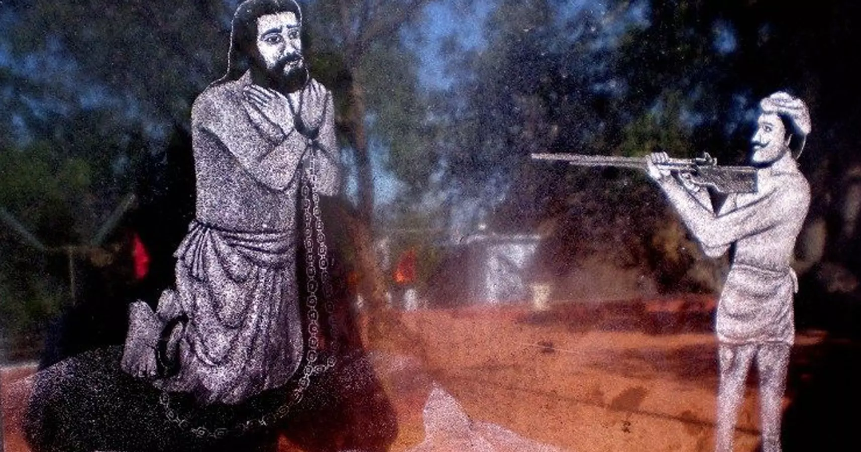 ദേവസഹായത്തിന്റെ അന്ത്യത്തെ കുറിച്ചുള്ള ചിത്രീകണം ദേവസഹായത്തിന്റെ അന്ത്യത്തെ കുറിച്ചുള്ള ചിത്രീകണം