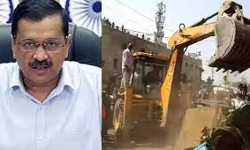 ബുൾഡോസർ ഉപയോഗിച്ചുള്ള കയ്യേറ്റം ഒഴിപ്പിക്കലിനെതിരെ തുറന്ന പോരുമായി ആം ആദ്മി പാര്‍ട്ടി