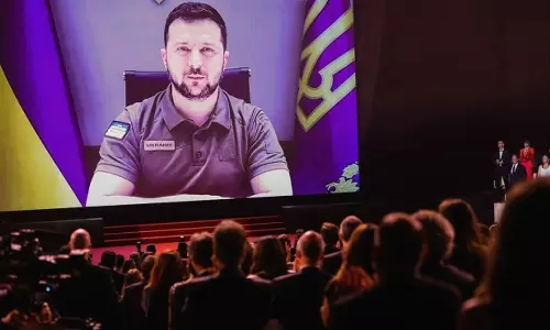 പുതിയ ചാപ്ലിനെ വേണം, സിനിമ നിശബ്ദമാകില്ലെന്ന് തെളിയിക്കാന്‍...; കാൻ ഫിലിം ഫെസ്റ്റിവലിൽ സെലൻസ്‌കി