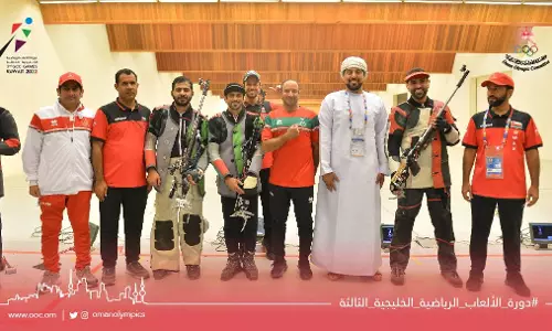 ജി.സി.സി ഗെയിംസില് ഷൂട്ടിങ്ങില് ഒമാന് രണ്ട് സ്വര്ണമെഡല്; 19 മെഡലുകളുമായി അഞ്ചാം സ്ഥാനത്ത് ജി.സി.സി ഗെയിംസില് ഷൂട്ടിങ്ങില് ഒമാന് രണ്ട് സ്വര്ണമെഡല്; 19 മെഡലുകളുമായി അഞ്ചാം സ്ഥാനത്ത്