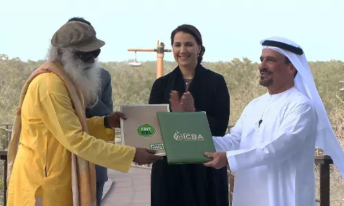 മണ്ണ് സംരക്ഷണം; സദ്ഗുരുവിന്റെ   കോണ്‍ഷ്യസ് പ്ലാനറ്റുമായി യു.എ.ഇ ധാരണാപത്രം ഒപ്പിട്ടു