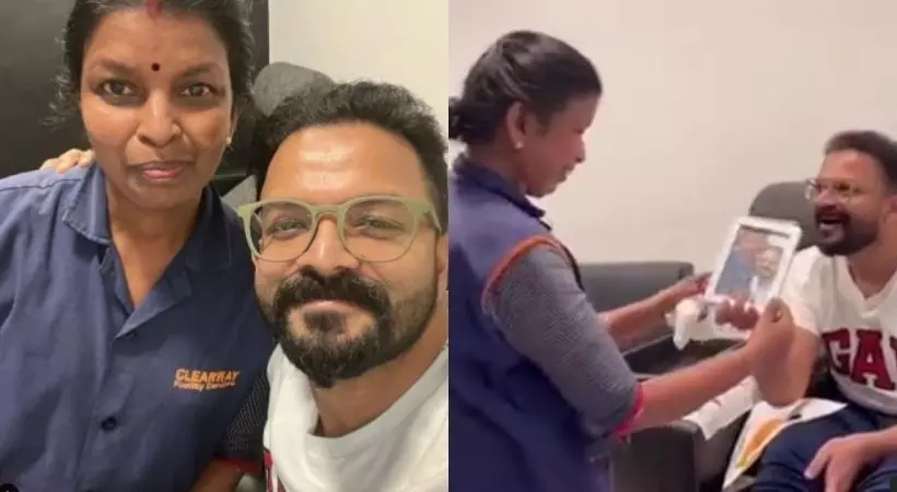 ഇഷ്ടനടനൊപ്പമുള്ള ചിത്രം പകർത്തി, വീട്ടിൽ കാണിക്കാൻ ഫോണില്ല; സെൽഫി ഫ്രെയിം ചെയ്തുനൽകി ജയസൂര്യ