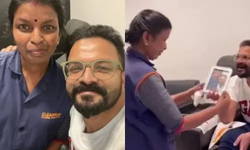 ഇഷ്ടനടനൊപ്പമുള്ള ചിത്രം പകർത്തി, വീട്ടിൽ കാണിക്കാൻ ഫോണില്ല; സെൽഫി ഫ്രെയിം ചെയ്തുനൽകി ജയസൂര്യ