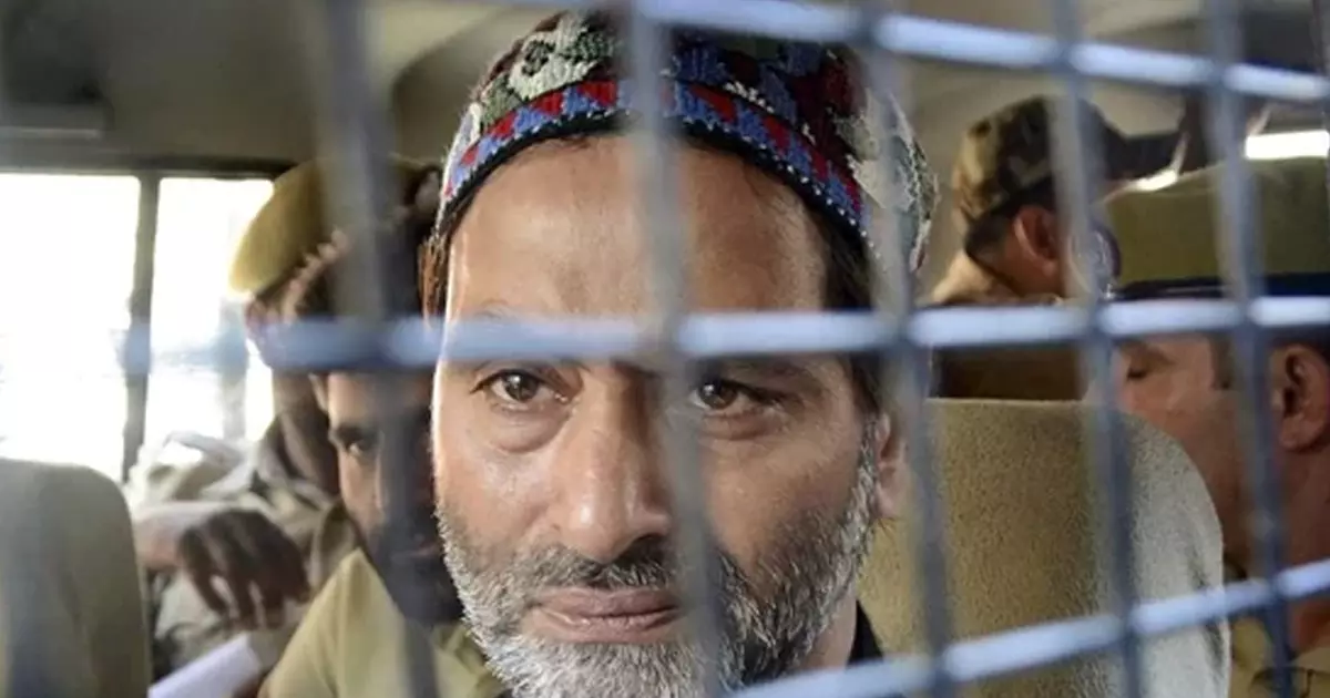 വിഘടന വാദി നേതാവ് യാസിൻ മാലിക്കിന് ജീവപര്യന്തം തടവ്