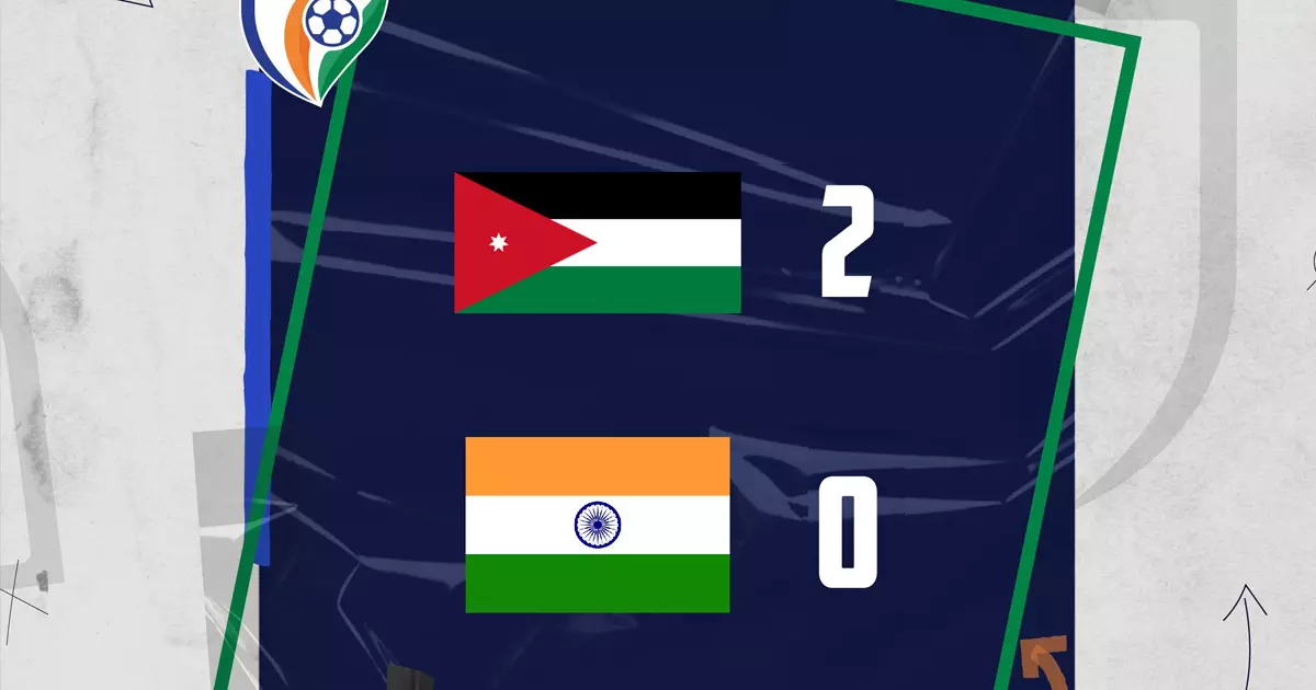 സൗഹൃദ ഫുട്ബോൾ മത്സരം: ജോർദാനെതിരെ ഇന്ത്യക്ക് തോൽവി സൗഹൃദ ഫുട്ബോൾ മത്സരം: ജോർദാനെതിരെ ഇന്ത്യക്ക് തോൽവി