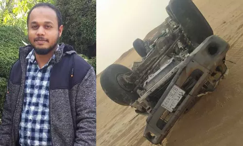 സൗദിയിൽ പിക്കപ്പ് വാൻ മണൽതിട്ടയിൽ മറിഞ്ഞ് മലയാളി ഉൾപ്പെടെ മൂന്ന് മരണം