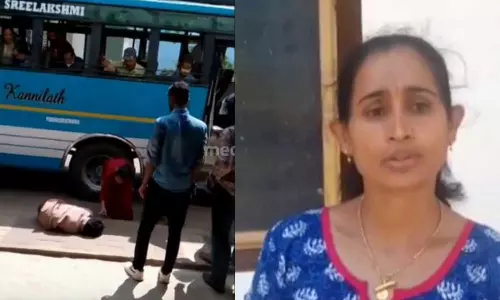 ബസിൽ വെച്ച് ശല്യം ചെയ്ത മദ്യപനെ കൈകാര്യം ചെയ്ത് യുവതി