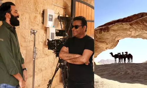 നജീബിനെ കാണാൻ എ.ആർ റഹ്മാൻ; ആടുജീവിതം, ലൊക്കേഷൻ ചിത്രം പങ്കുവെച്ച് പൃഥ്വിരാജ്